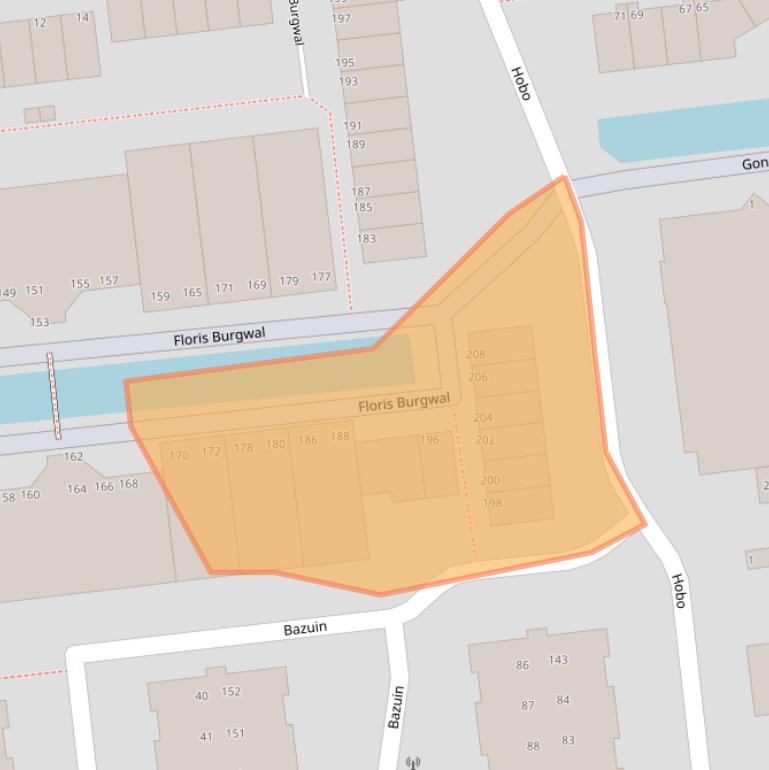 Kaart van postcodegebied 2907PL.