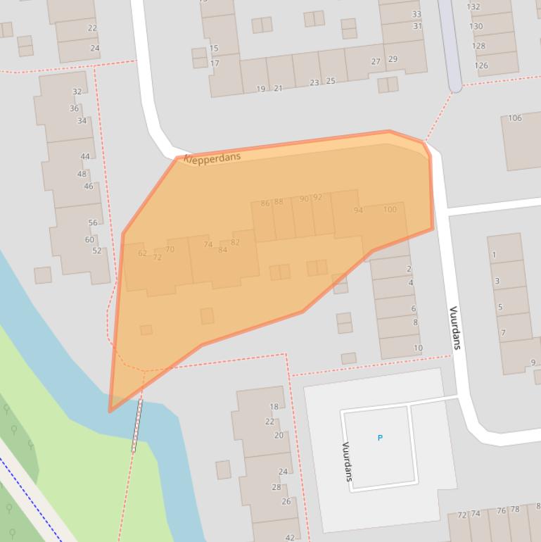 Kaart van postcodegebied 2907RD.