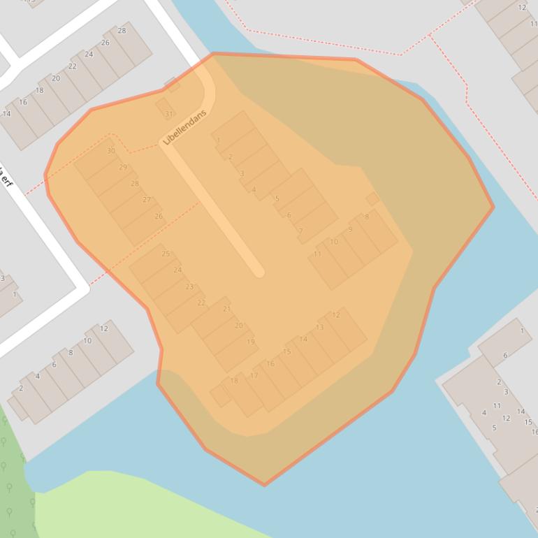 Kaart van postcodegebied 2907RN.