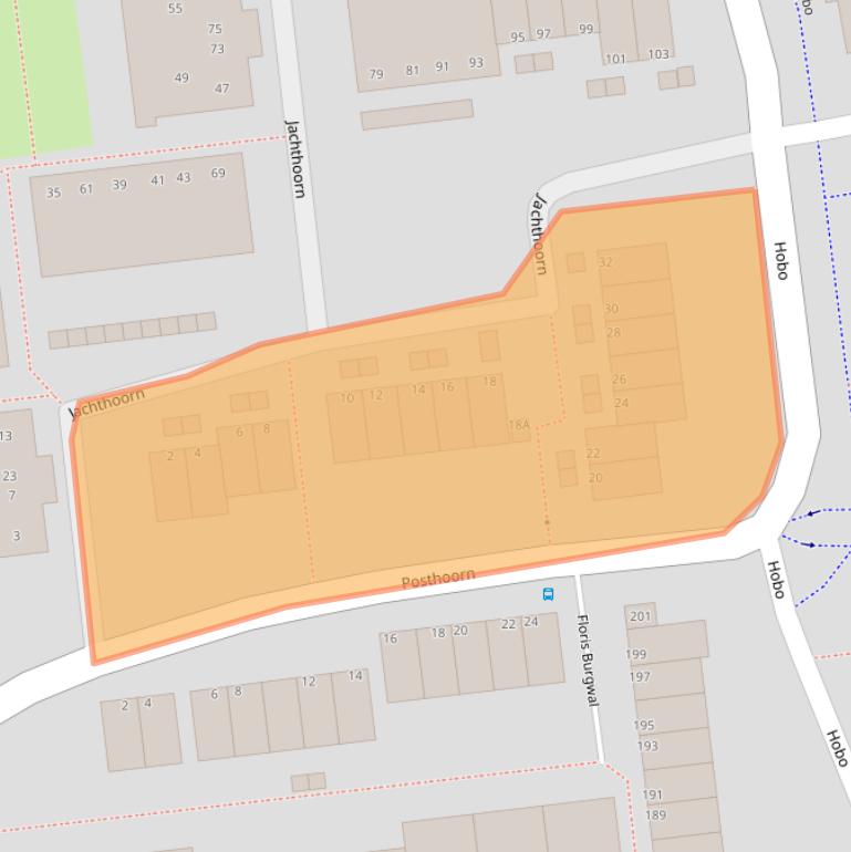 Kaart van postcodegebied 2907SG.