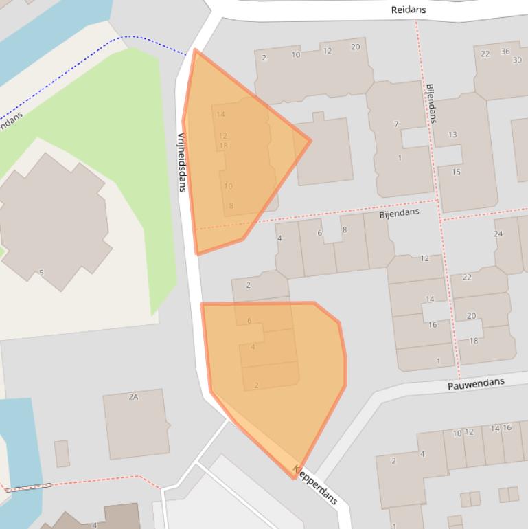 Kaart van postcodegebied 2907TG.