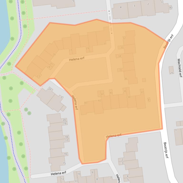 Kaart van postcodegebied 2907VB.