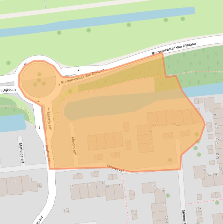 Kaart van postcodegebied 2907VG.