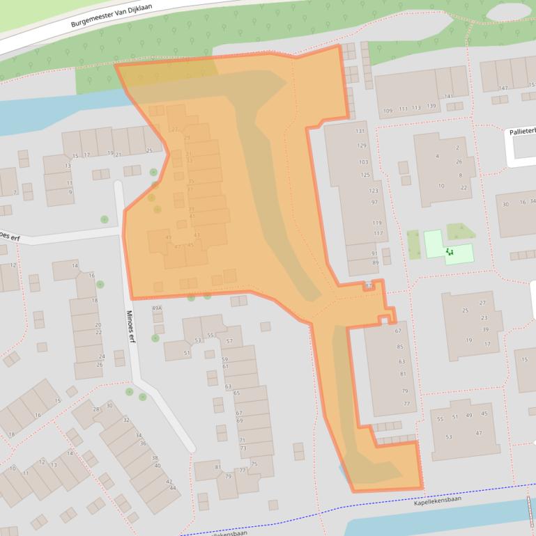 Kaart van postcodegebied 2907VH.