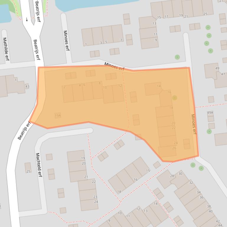 Kaart van postcodegebied 2907VK.