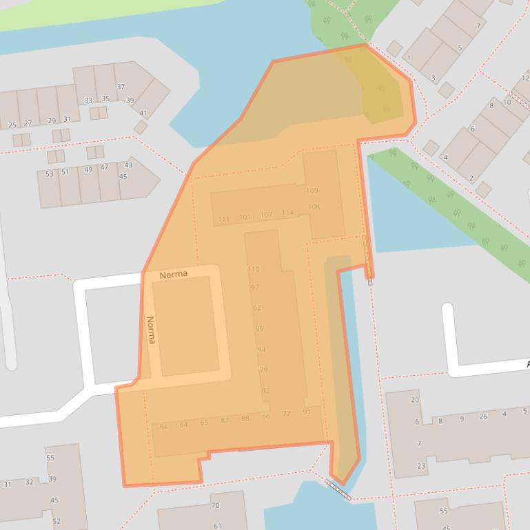 Kaart van postcodegebied 2907WL.