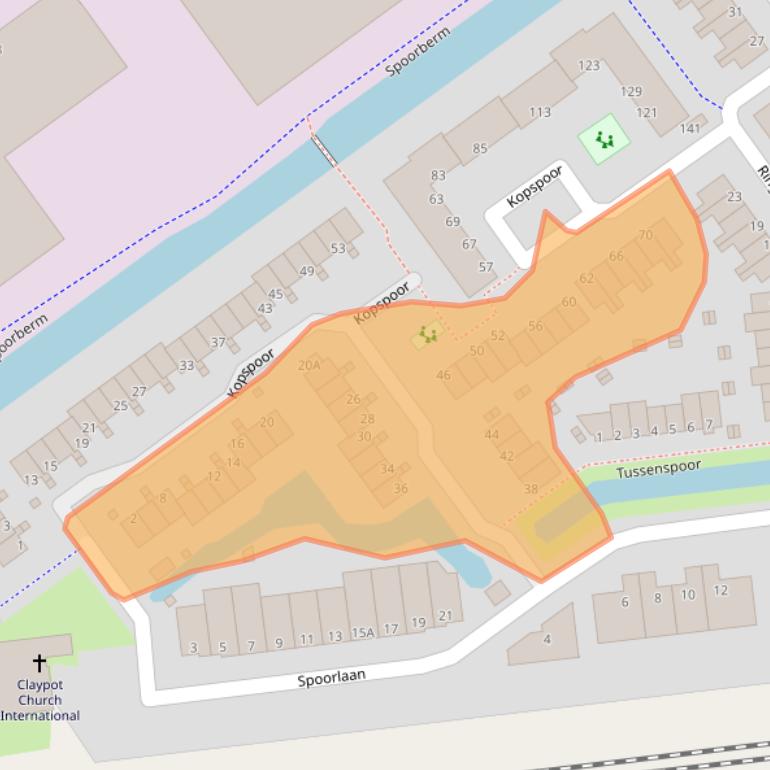 Kaart van postcodegebied 2908BA.