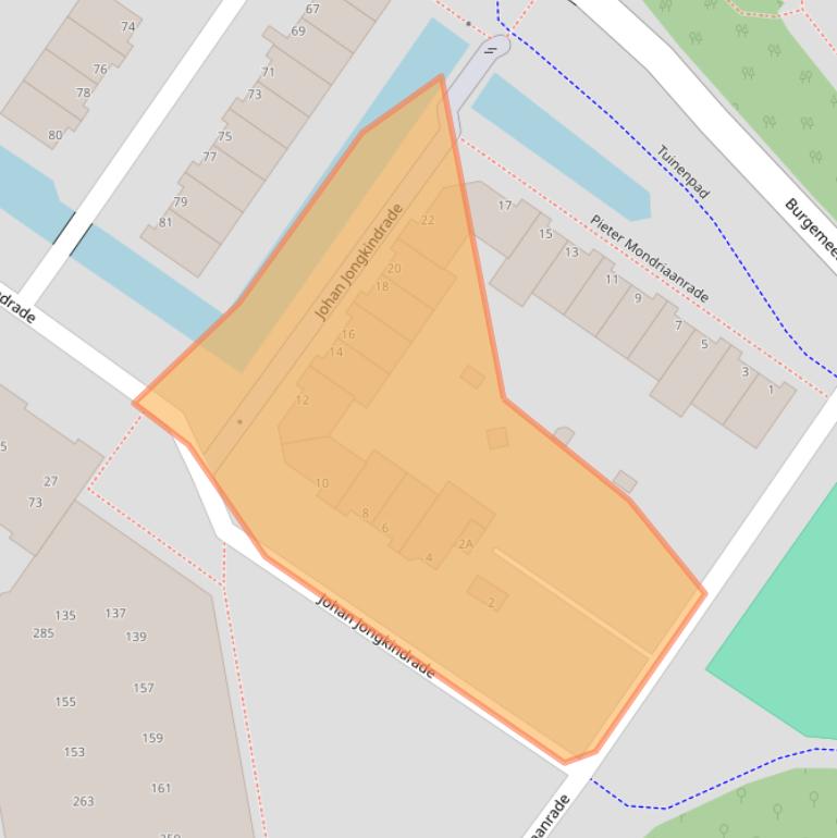 Kaart van postcodegebied 2908CD.