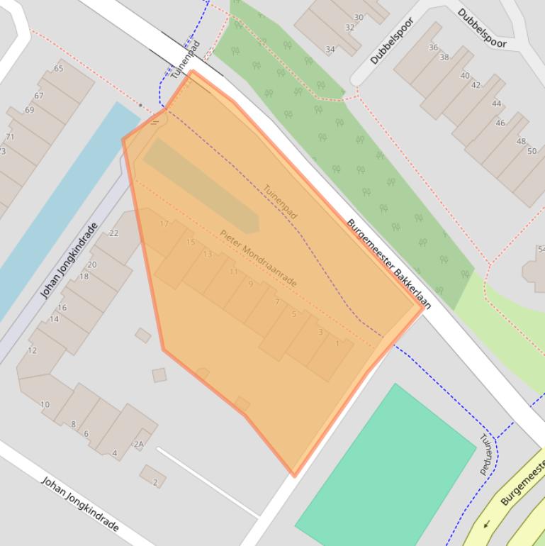 Kaart van postcodegebied 2908CH.