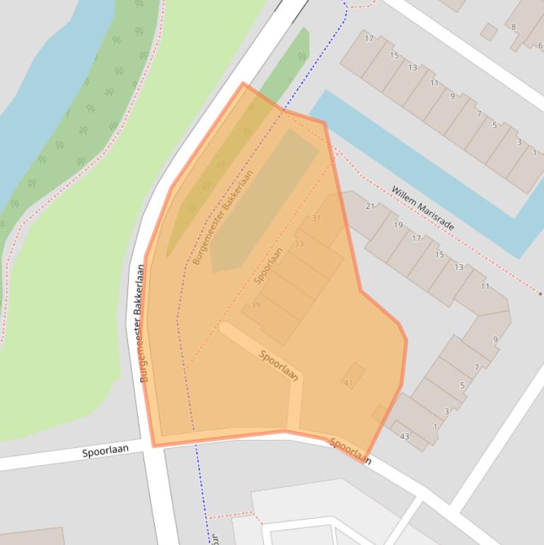 Kaart van postcodegebied 2908CK.