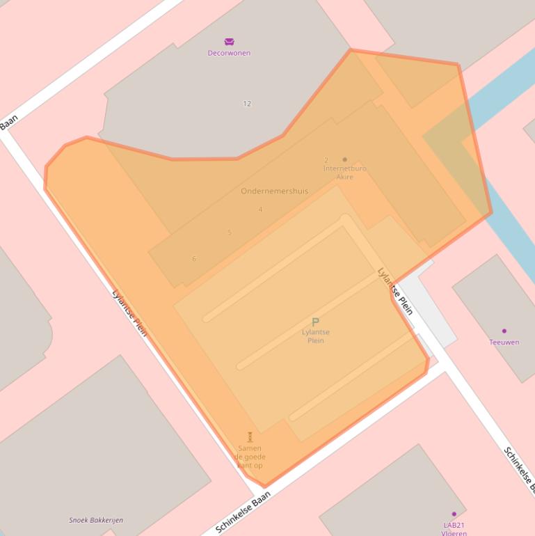 Kaart van postcodegebied 2908LH.