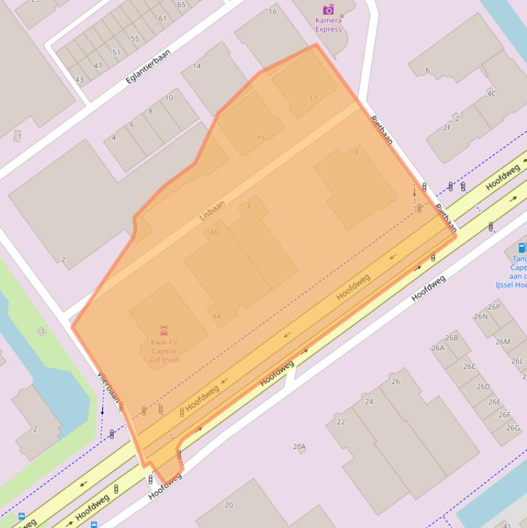 Kaart van postcodegebied 2908LN.