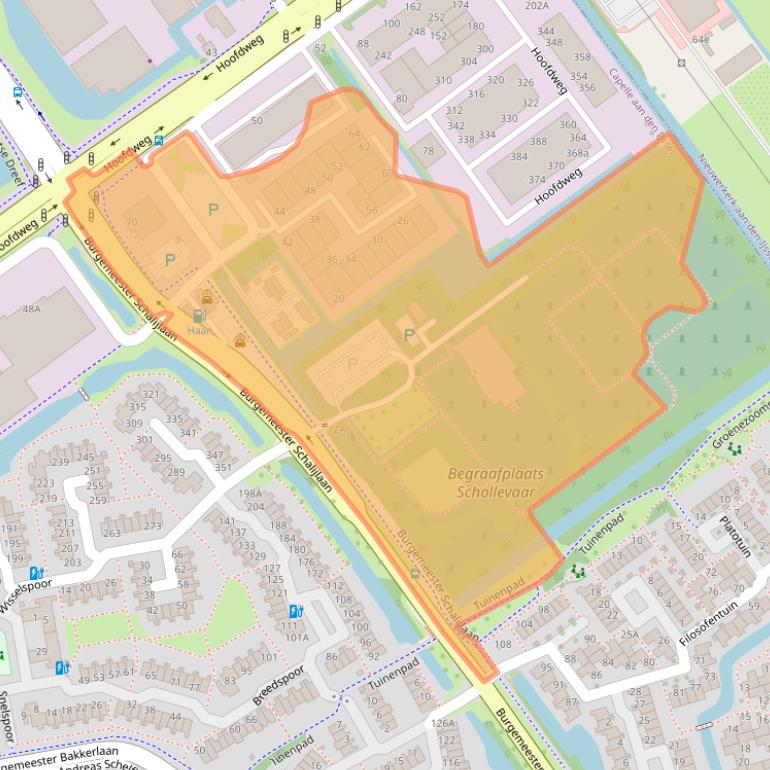 Kaart van postcodegebied 2908LS.