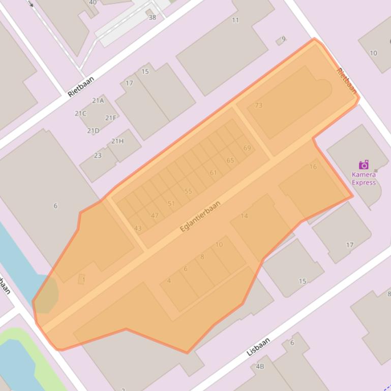 Kaart van postcodegebied 2908LV.