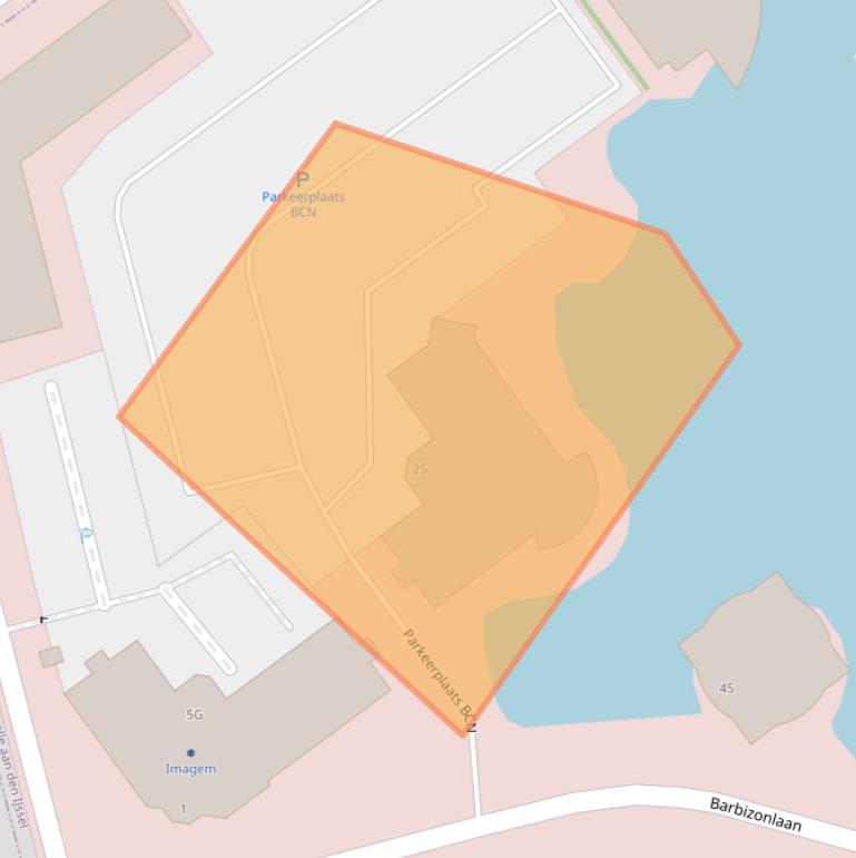 Kaart van postcodegebied 2908MB.