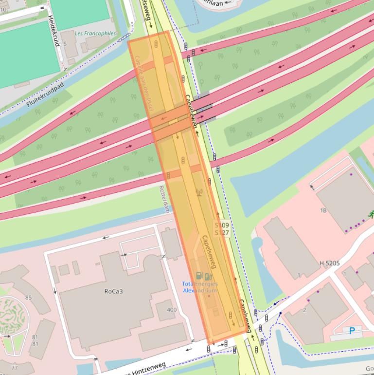 Kaart van postcodegebied 2908MD.