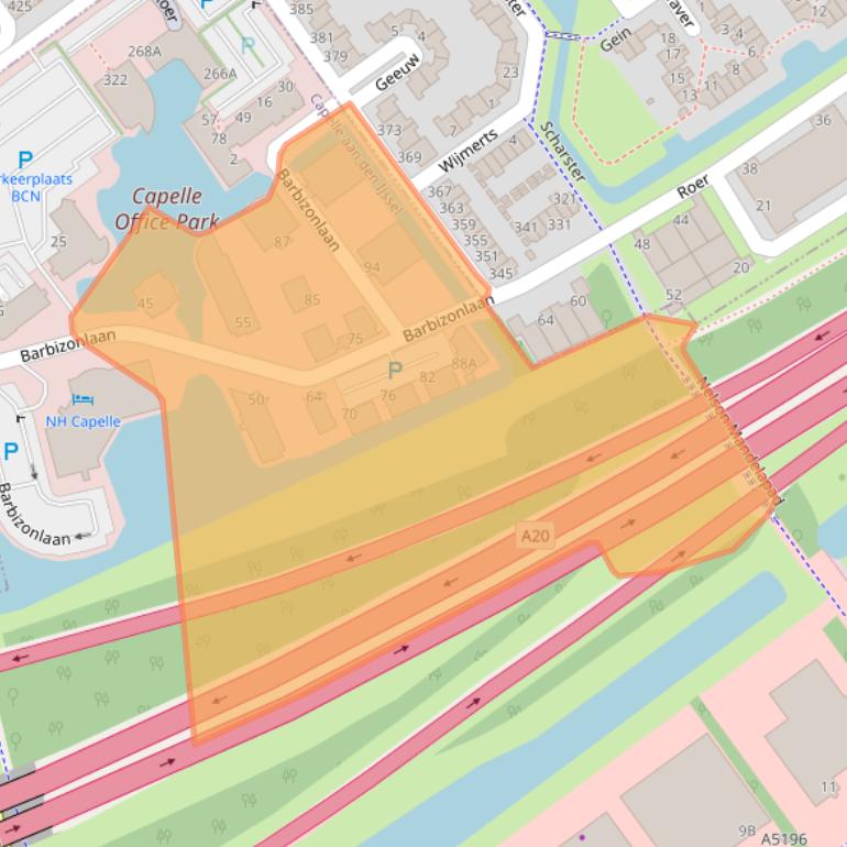 Kaart van postcodegebied 2908ME.