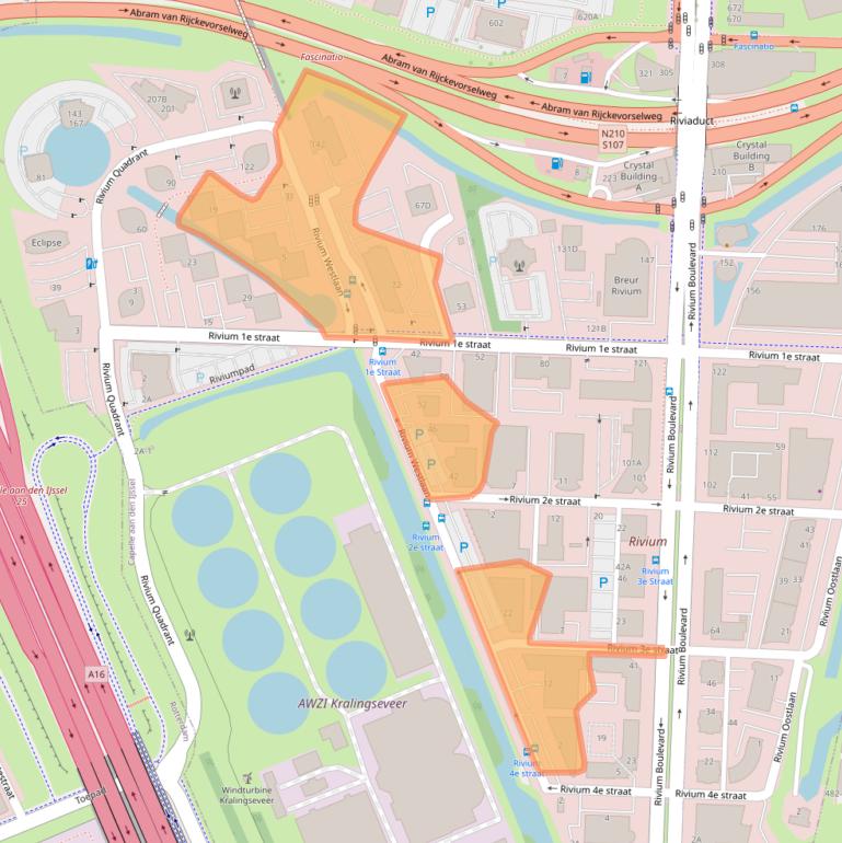 Kaart van postcodegebied 2909LD.