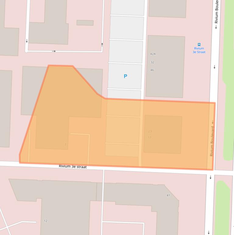 Kaart van postcodegebied 2909LH.