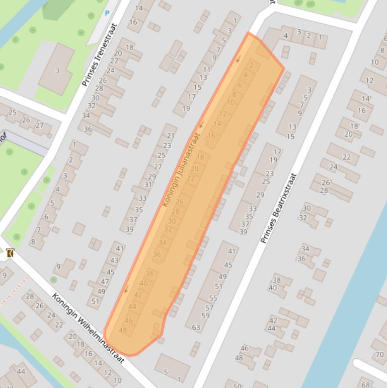 Kaart van postcodegebied 2911AH.