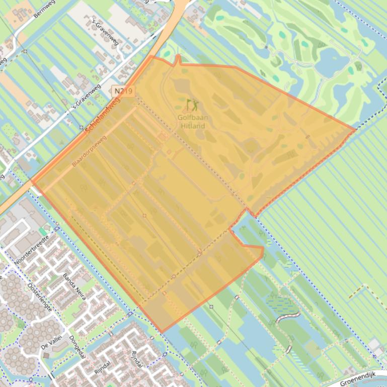 Kaart van postcodegebied 2911BC.