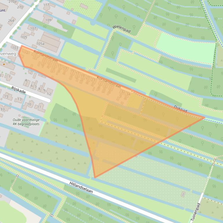 Kaart van postcodegebied 2911BG.