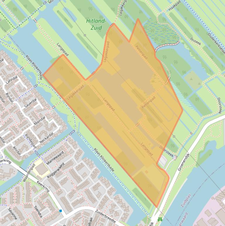 Kaart van postcodegebied 2911BM.