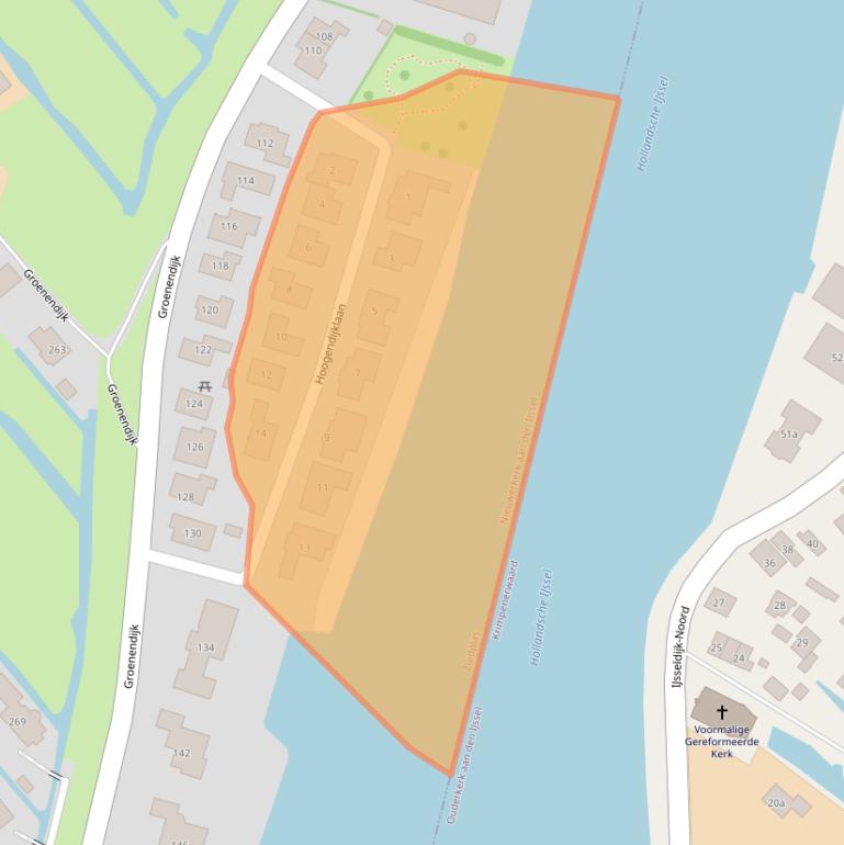 Kaart van postcodegebied 2911BT.