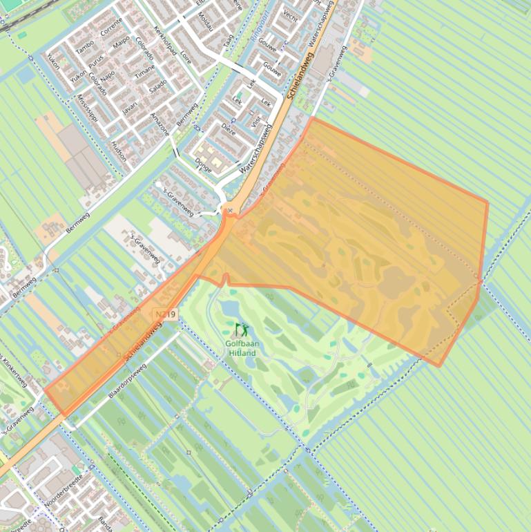 Kaart van postcodegebied 2911CD.