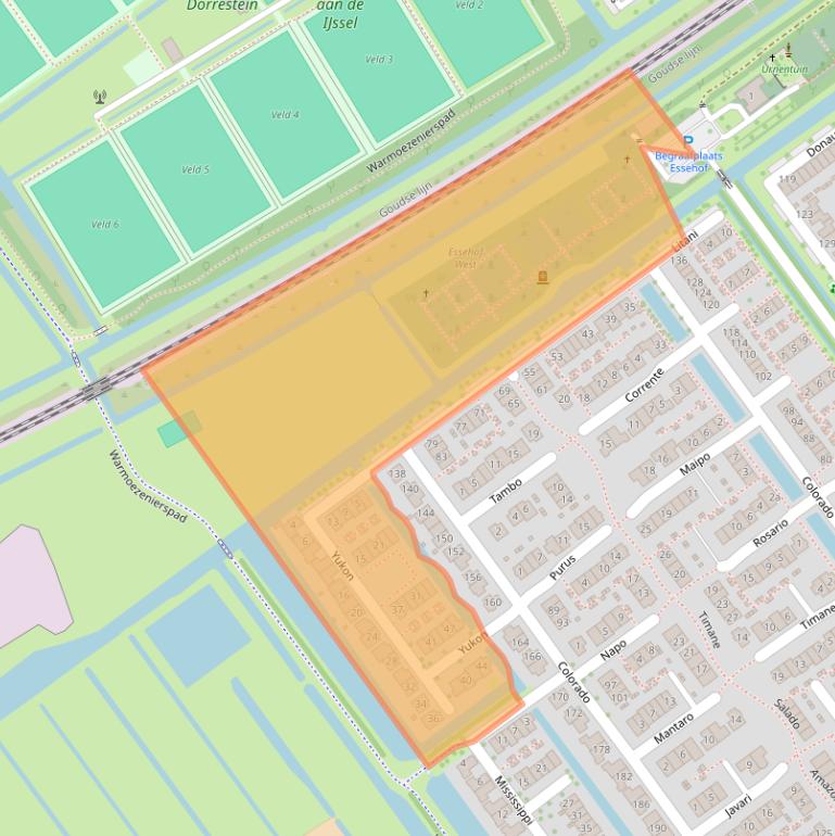 Kaart van postcodegebied 2911DB.