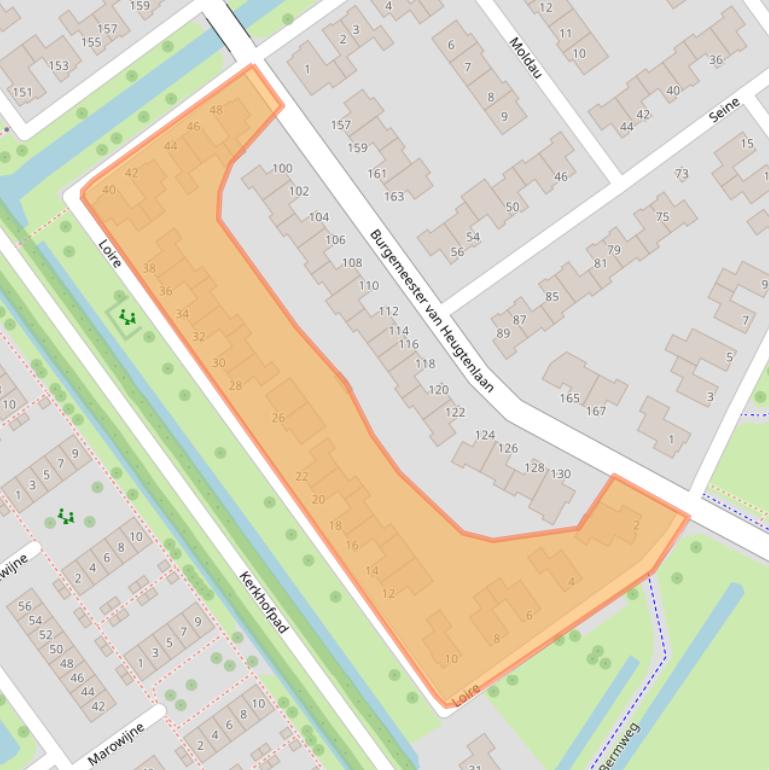 Kaart van postcodegebied 2911HD.