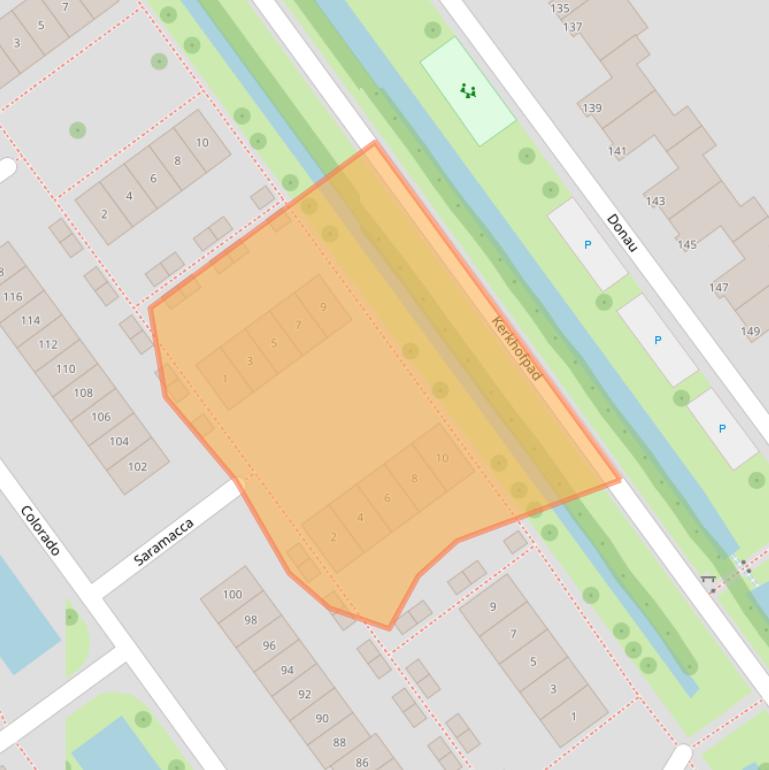 Kaart van postcodegebied 2911HL.