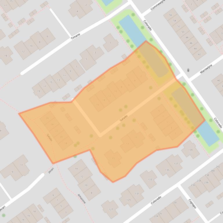 Kaart van postcodegebied 2911HT.