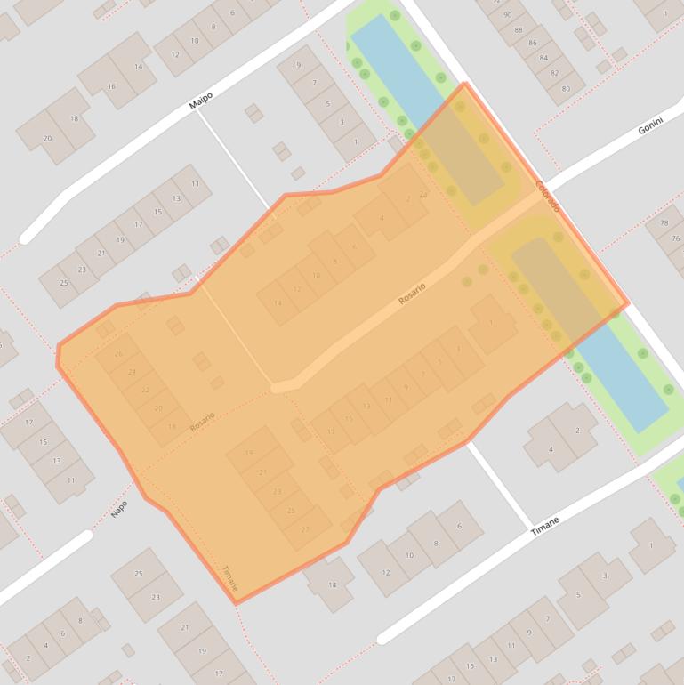 Kaart van postcodegebied 2911HW.