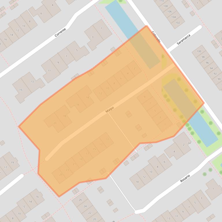 Kaart van postcodegebied 2911HX.