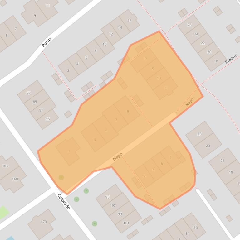 Kaart van postcodegebied 2911JD.