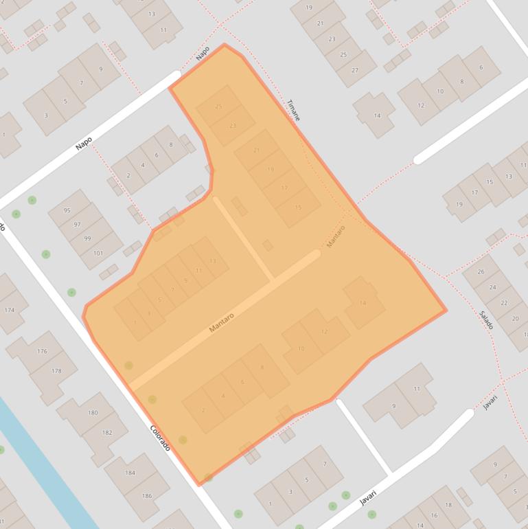 Kaart van postcodegebied 2911JE.