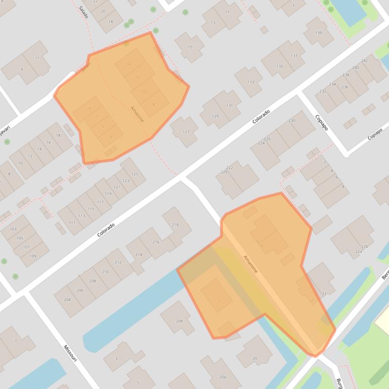 Kaart van postcodegebied 2911JJ.