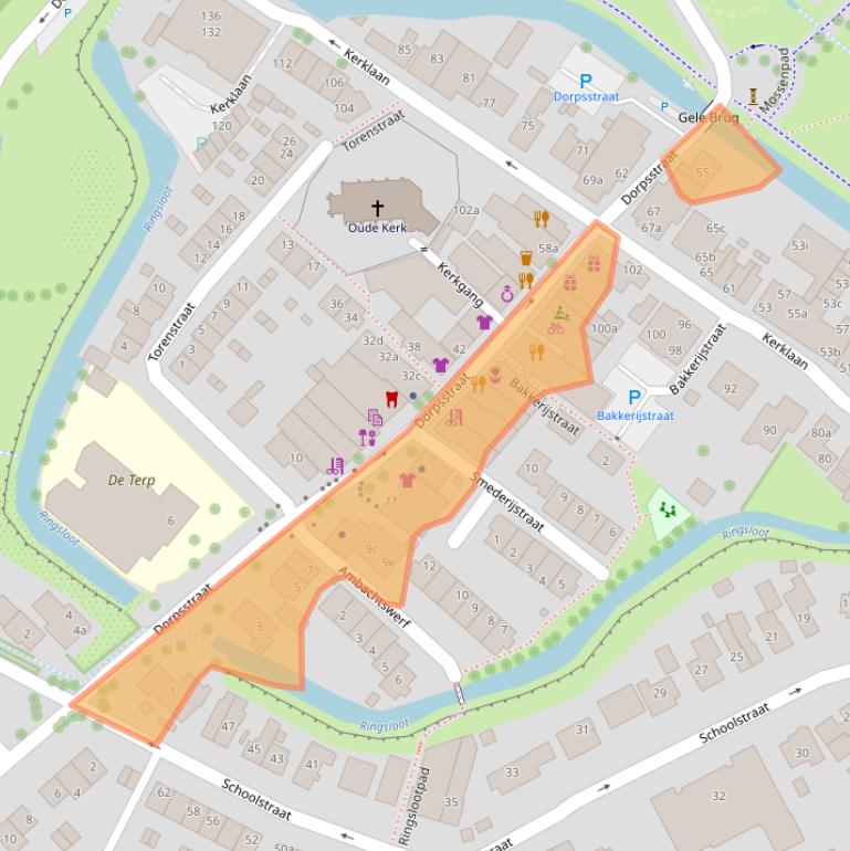 Kaart van postcodegebied 2912CA.