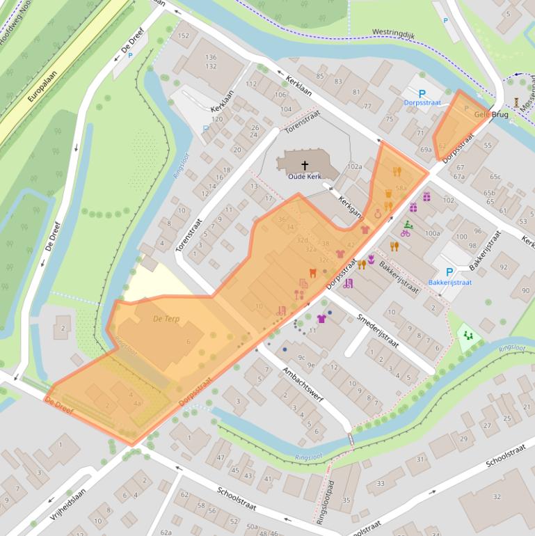 Kaart van postcodegebied 2912CB.