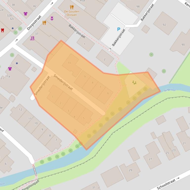 Kaart van postcodegebied 2912CX.