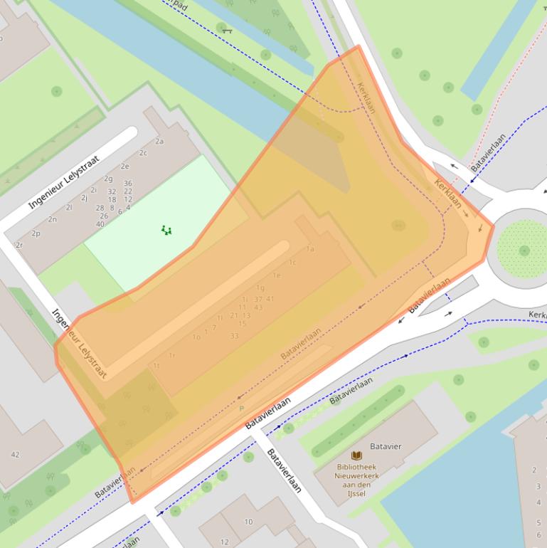 Kaart van postcodegebied 2912SB.