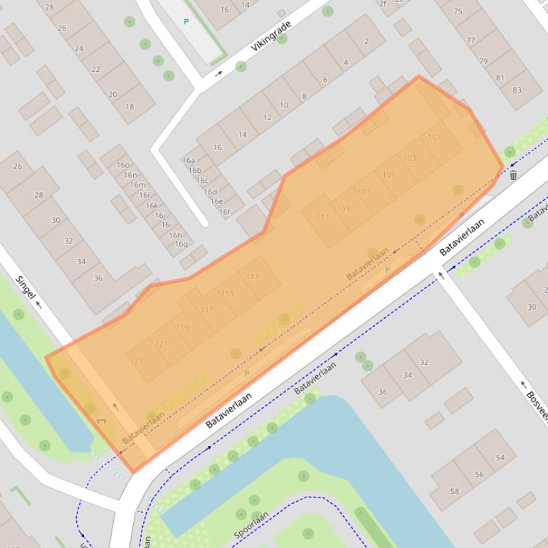 Kaart van postcodegebied 2912SE.