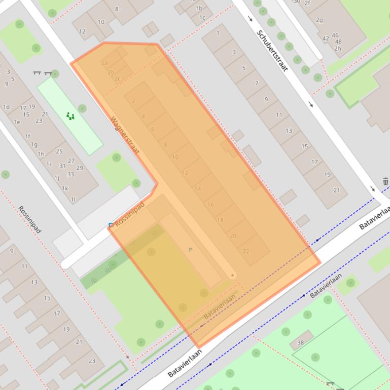 Kaart van postcodegebied 2912VN.