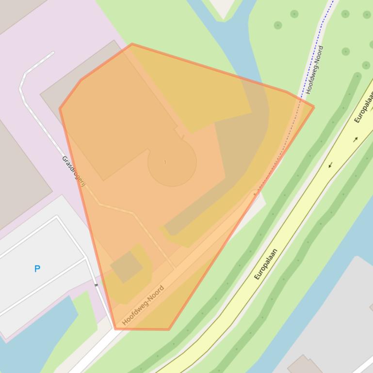 Kaart van postcodegebied 2913LX.