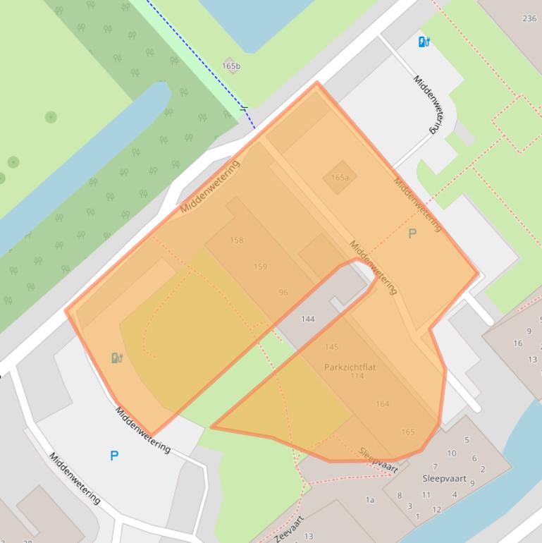 Kaart van postcodegebied 2922EH.