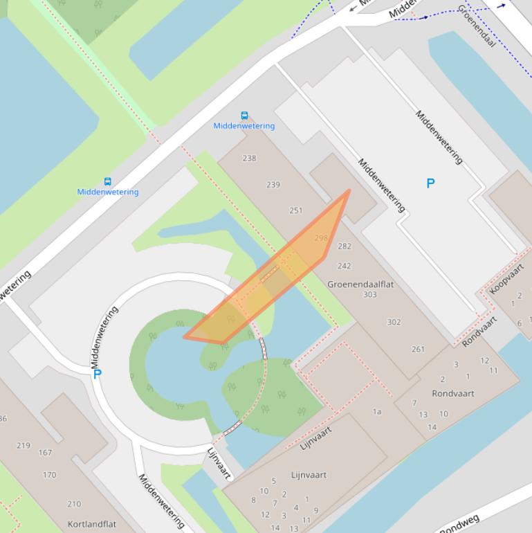 Kaart van postcodegebied 2922EL.