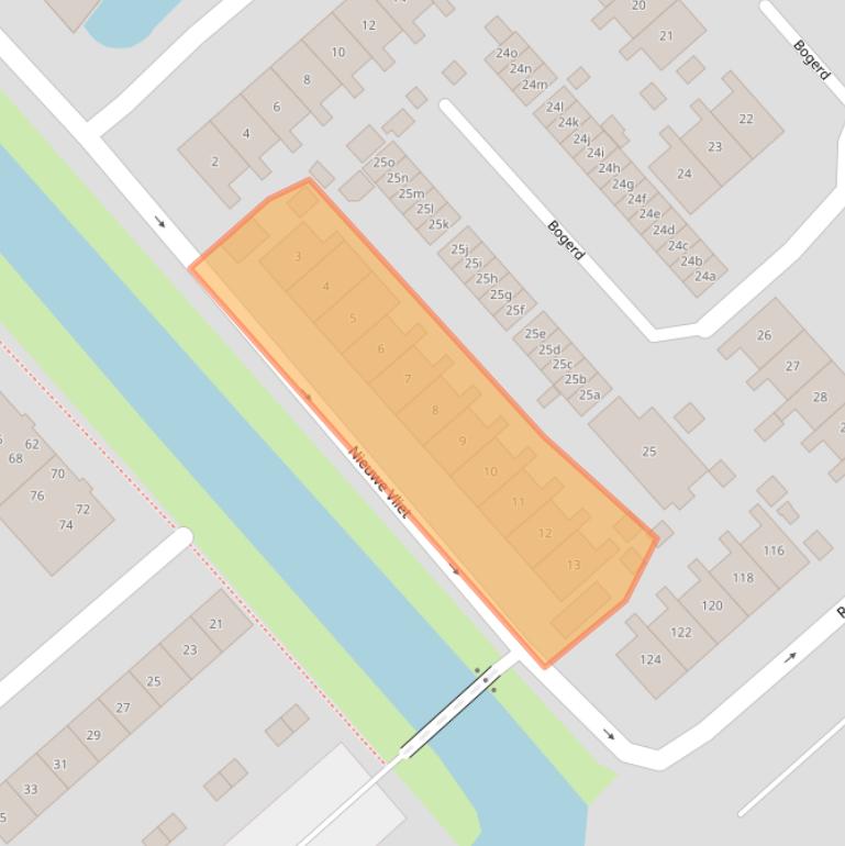 Kaart van postcodegebied 2922EP.