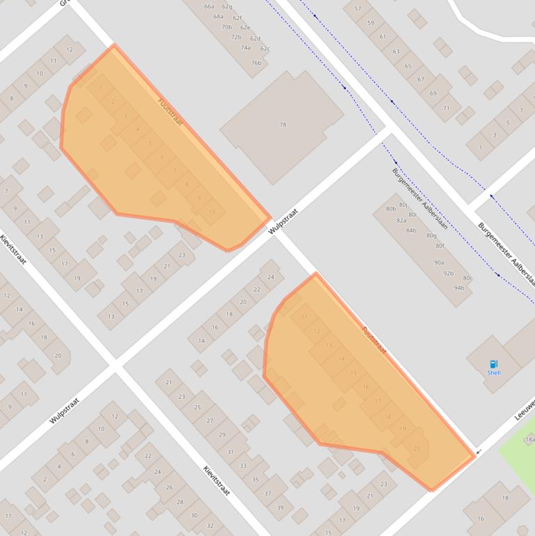 Kaart van postcodegebied 2922GC.