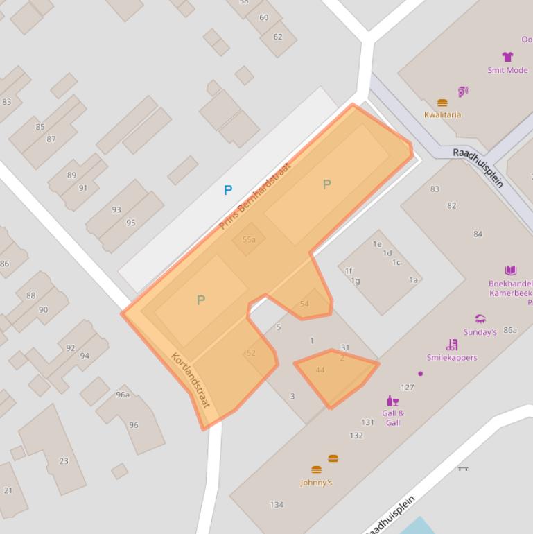 Kaart van postcodegebied 2922TM.